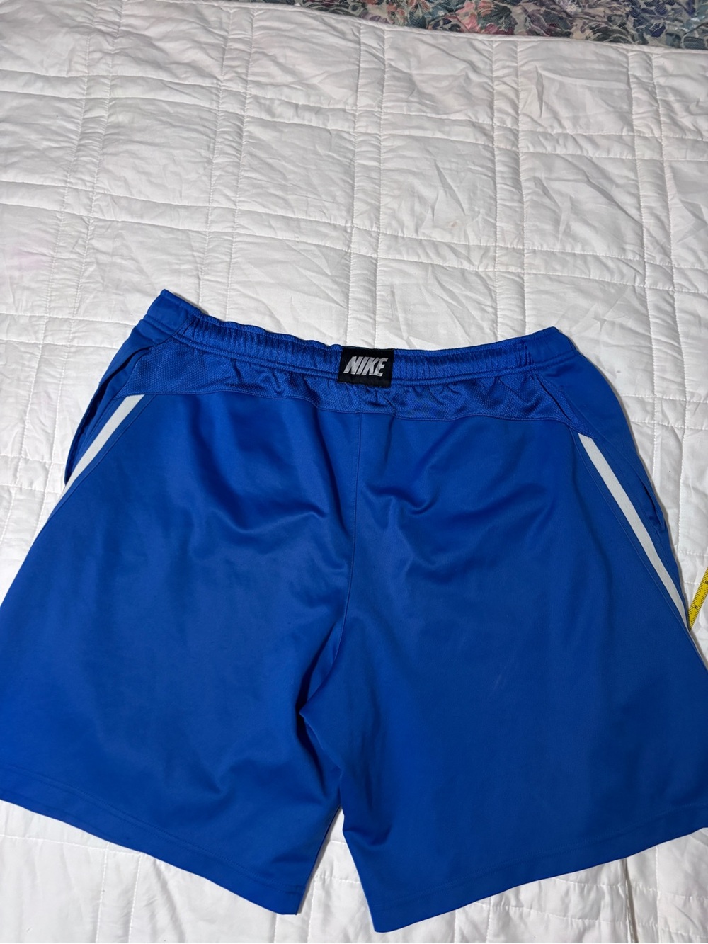 Nike Royal Blue Men's Athletic Shorts with White Accent